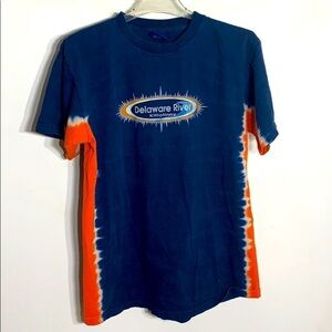 Vintage Delaware River Kittatinny tie dye T-shirt shirt sleeve large